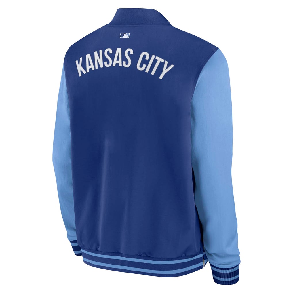 Zipper Code Jacket Men's Kansas City Royals Nike Royal/Light Blue Authentic Collection ...