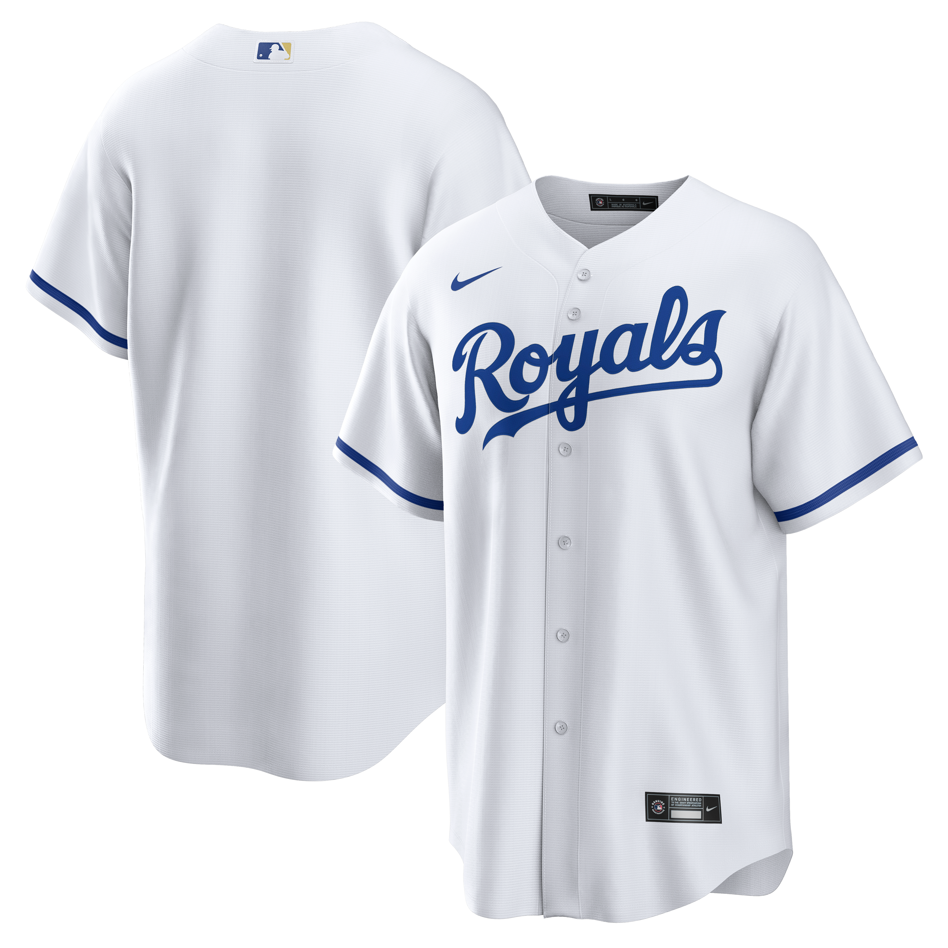 Kansas City Royals Home Big & Tall Replica Jersey White