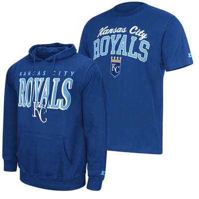 Kansas City Royals Starter Logo Hoodie & T-Shirt Combo Pack - Royal