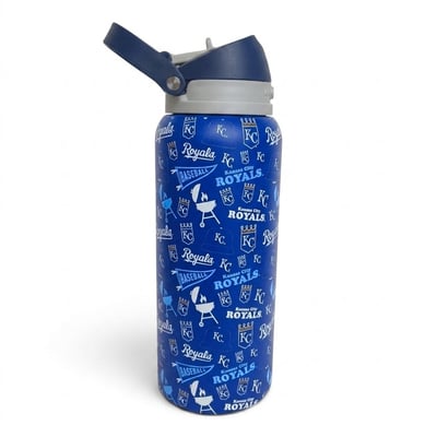 Kansas City Royals Pegasus 32oz. Game Day Pennant Stainless Steel ProPress Water Bottle