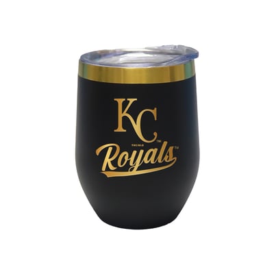 Kansas City Royals The Memory Company 12oz. Stainless Steel Gold Lettering Stemless Wine Tumbler