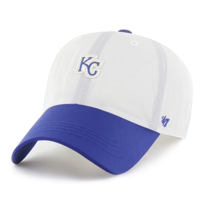 Kansas City Royals '47 Unisex Modernia Clean Up Adjustable Hat - White/Royal