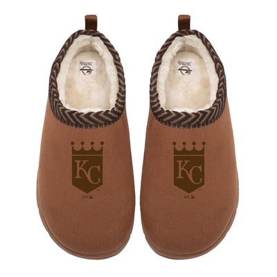 Kansas City Royals ISlide Unisex Tonal Logo Mission Slippers - Tan
