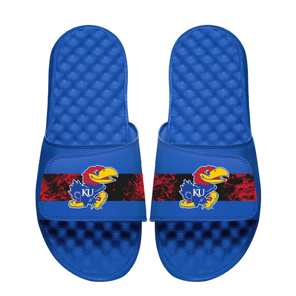 Kansas Jayhawks ISlide  Distressed Slide Sandals - Royal