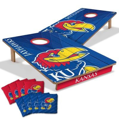 Kansas Jayhawks Fanpoint 2' x 3' Cornhole Game with Bags