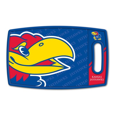 Kansas Jayhawks Fanpoint Logo Series Cutting Board