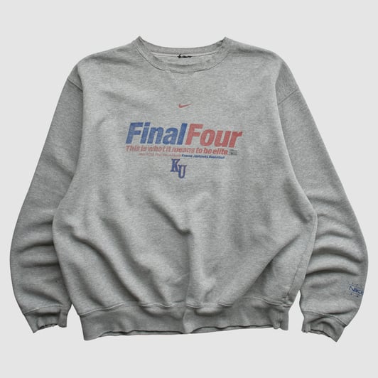 Final Four Nike 2002 Pullover Sweatshirt - Heather Gray - XL by Fanatics Real Vintage
