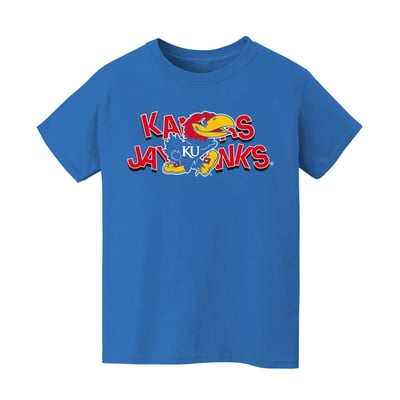 Kansas Jayhawks Vive La Fete Infant Mascot & Name T-Shirt - Royal