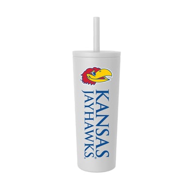 Kansas Jayhawks 24oz. No Spill Straw Tumbler