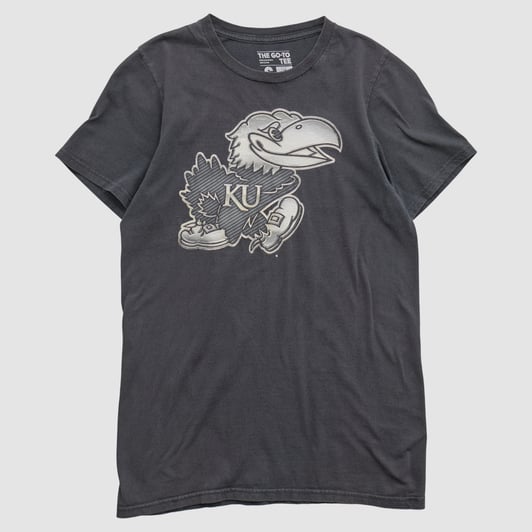 Kansas Jayhawks Adidas 2010s T-shirt - Black - S by Fanatics Real Vintage