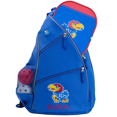 Kansas Jayhawks Embroidered Team Pickleball Backpack