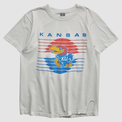 Kansas Jayhawks Gear For Sports 90s T-shirt - White - S by Fanatics Real Vintage