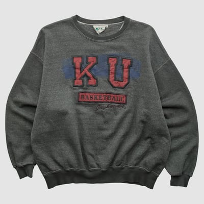 Kansas Jayhawks NAS 90s Pullover Sweatshirt - Black - M by Fanatics Real Vintage
