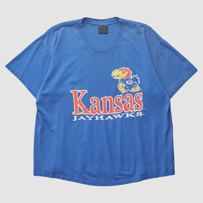 Kansas Jayhawks Tennessee River 90s T-shirt - Blue - XL by Fanatics Real Vintage