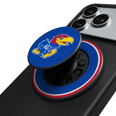 Kansas Jayhawks Keyscaper PopSockets Magnetic Phone Grip & Stand