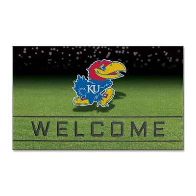 Kansas Jayhawks Logo Brands 18" x 30" Crumb Rubber Door Mat