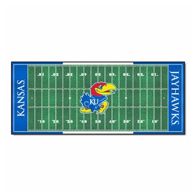 Kansas Jayhawks Logo Brands 30" x 72" Football Field Runner