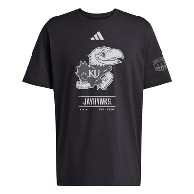 Kansas Jayhawks adidas Honor & Support T-Shirt - Black
