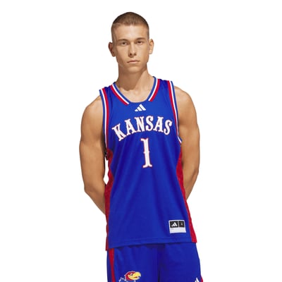 #1 Kansas Jayhawks adidas Away Swingman Jersey - Royal