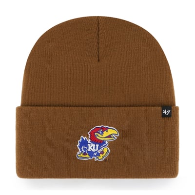 Kansas Jayhawks Carhartt x '47 Cuffed Knit Hat - Brown