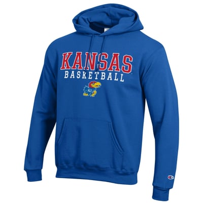 Kansas Jayhawks Champion Basketball Icon Hoodie - Royal