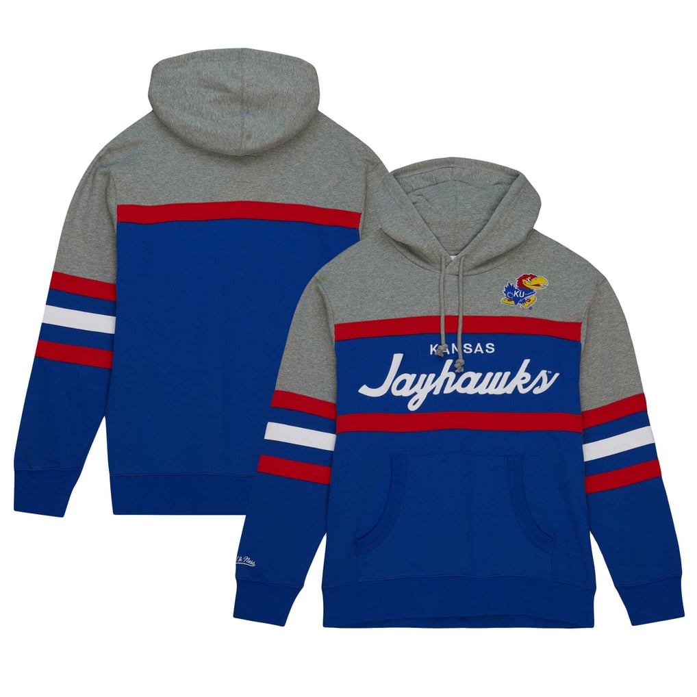 Kansas Jayhawks Mitchell & Ness Head Coach Pullover Hoodie - Royal