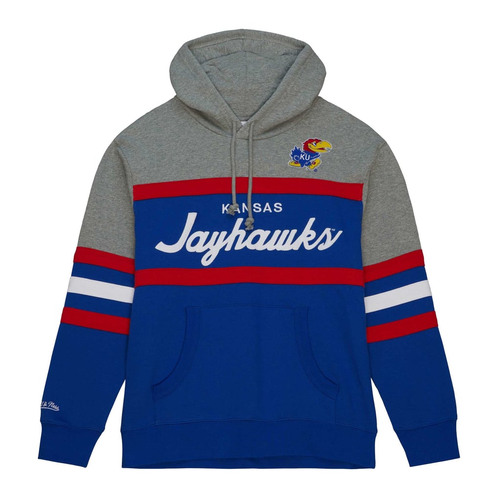 Kansas Jayhawks Mitchell & Ness Head Coach Pullover Hoodie - Royal