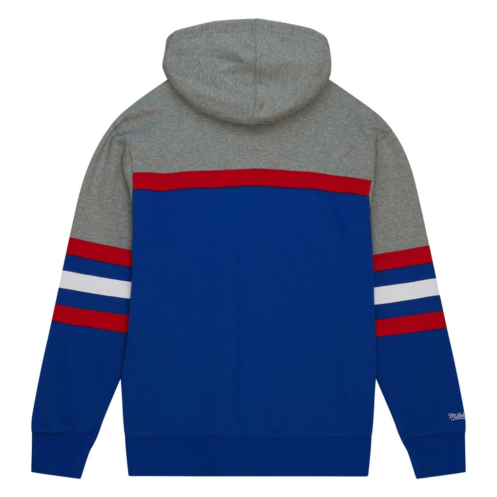 Kansas Jayhawks Mitchell & Ness Head Coach Pullover Hoodie - Royal