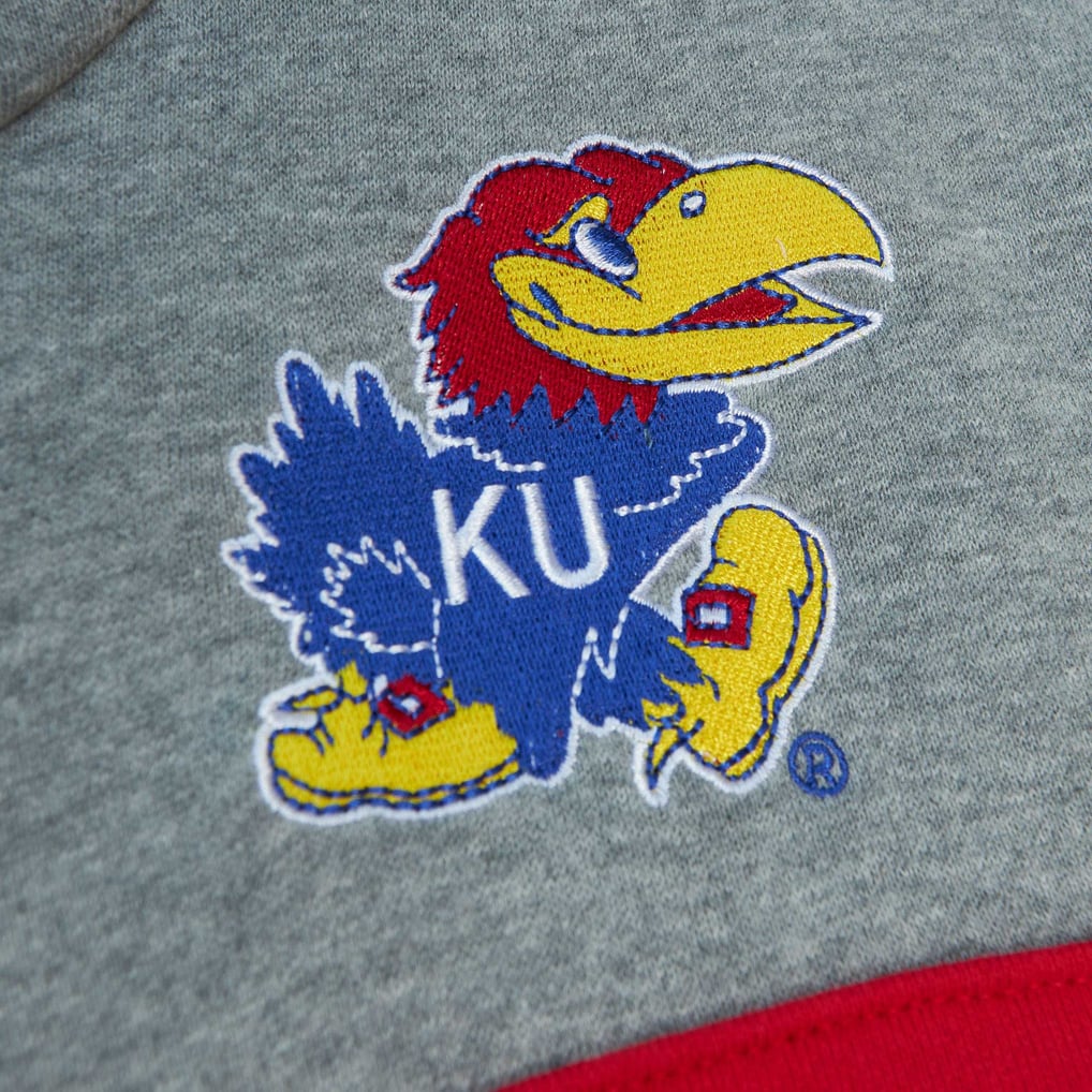 Kansas Jayhawks Mitchell & Ness Head Coach Pullover Hoodie - Royal