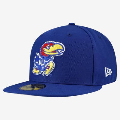 Kansas Jayhawks New Era Core 59FIFTY Fitted Hat - Royal