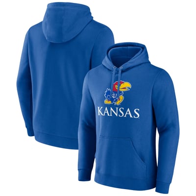 Kansas Jayhawks Lockup Team Pullover Hoodie - Royal