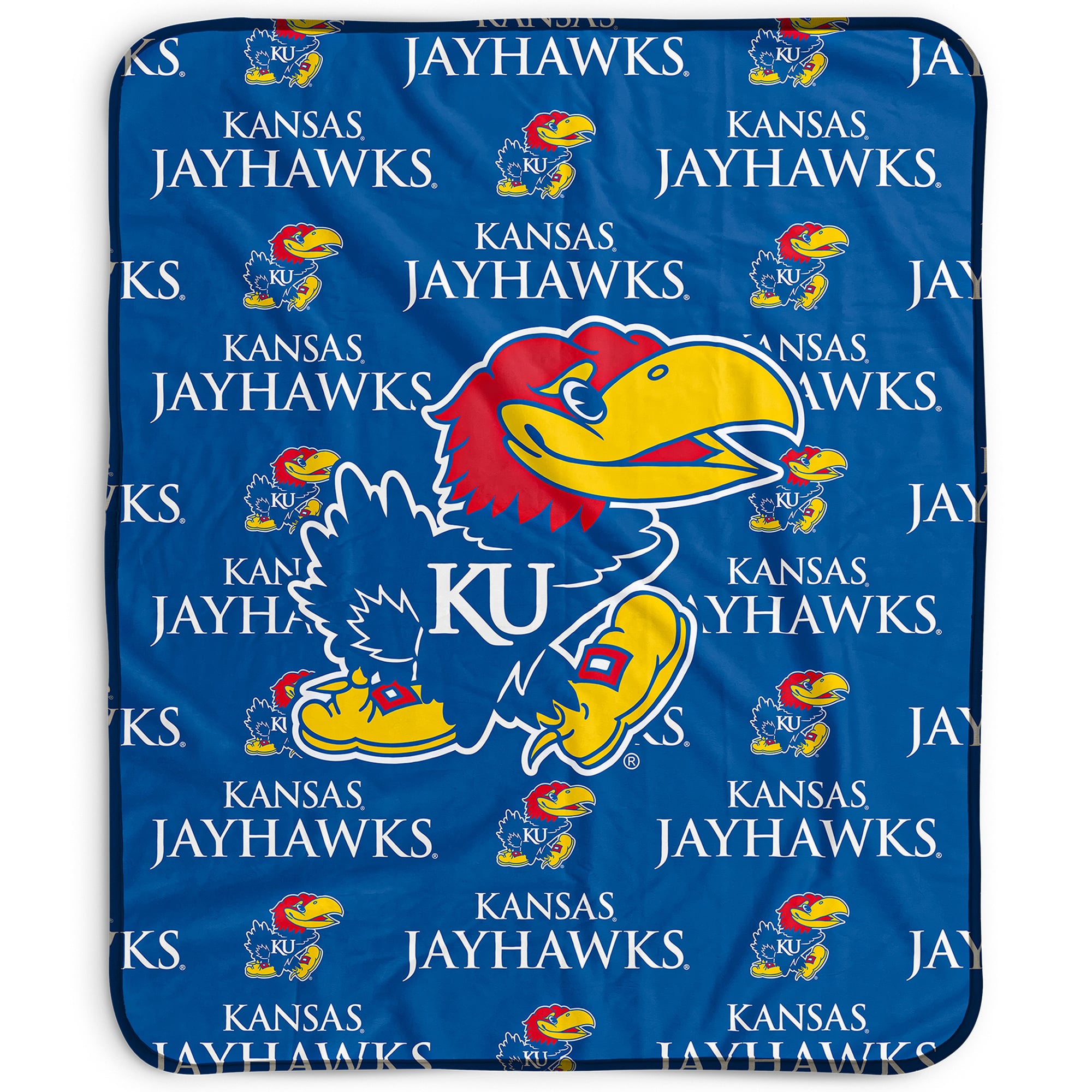 Kansas Jayhawks Flag – 3x5 Feet – KU Rock Chalk – NCAA Polyester Banner