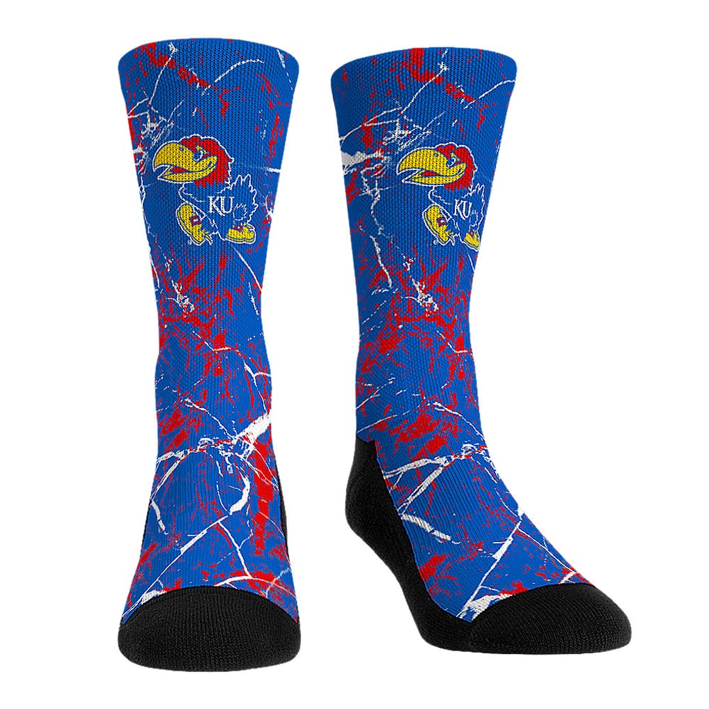 Kansas Jayhawks Rock Em Socks Unisex Three-Pack Crew Socks Set