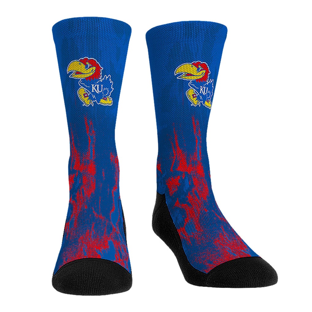 Kansas Jayhawks Rock Em Socks Unisex Three-Pack Crew Socks Set