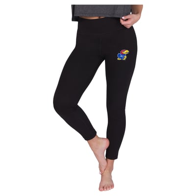 Kansas Jayhawks Concepts Sport Women's Sentry Knit Leggings - Black