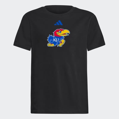  Kansas Jayhawks adidas Youth Fresh T-Shirt - Black