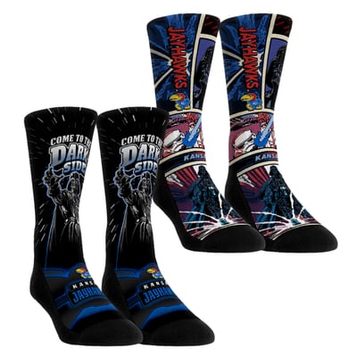  Kansas Jayhawks Rock Em Youth Star Wars Empire Two-Pack Crew Socks Set - Blue