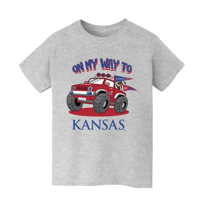 Kansas Jayhawks Vive La Fete Youth On My Way T-Shirt - Gray