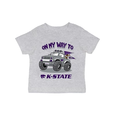 Kansas State Wildcats Vive La Fete Infant On My Way T-Shirt - Gray