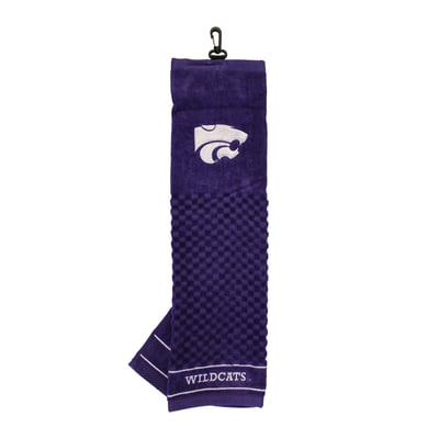 Kansas State Wildcats 16" X 22" Tri-Fold Embroidered Scrubber Golf Towel