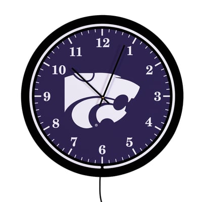 Kansas State Wildcats 18" Lighted Round LED Wall Clock