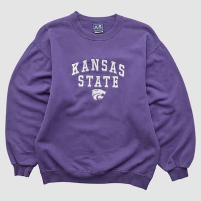 Kansas State Wildcats AS Sportswear 2000s Pullover Sweatshirt - Purple - XXS by Fanatics Real Vintage