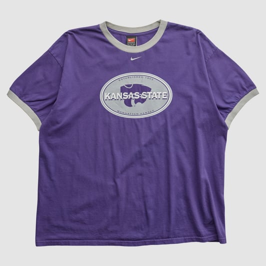 Kansas State Wildcats Nike 2000s T-shirt - Purple - 3XL by Fanatics Real Vintage