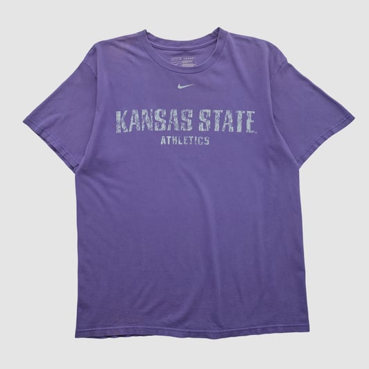 Kansas State Wildcats Nike 2000s T-shirt - Purple - S by Fanatics Real Vintage