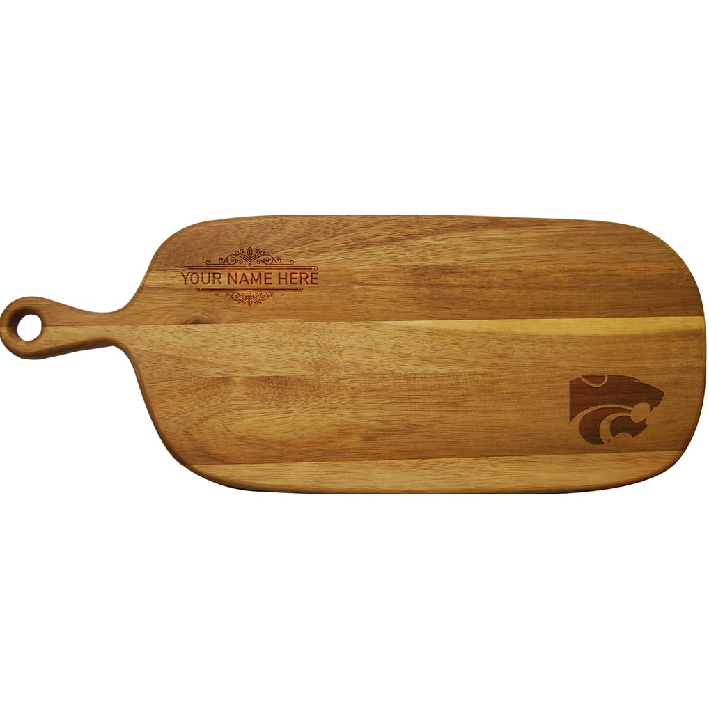 Kansas State Wildcats Personalized Acacia Paddle Serving Board