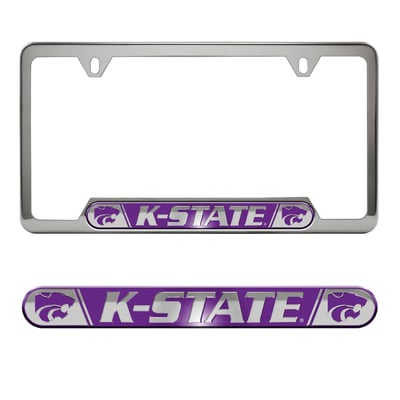  Kansas State Wildcats Logo Brands Embossed License Plate Frame