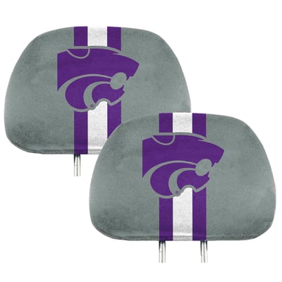 Kansas State Wildcats Logo Brands Printed Two-Pack Headrest Covers