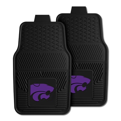 Kansas State Wildcats Logo Brands Two-Piece Vinyl Car Mat Set
