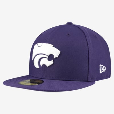 Kansas State Wildcats New Era Core 59FIFTY Fitted Hat - Purple