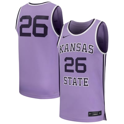 #26 Kansas State Wildcats Nike Replica Basketball Jersey - Purple